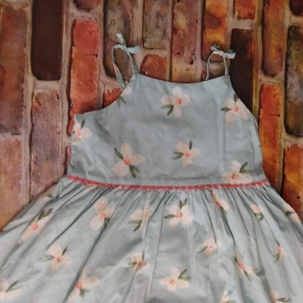 Girls Strap Summer Dress - Picture 3 of 6